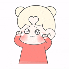 lovely pretty cute woman cry