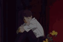 Evangelion Sad GIF - Evangelion Sad Animated GIFs