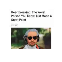 a picture of a man with sunglasses and a caption that says heartbreaking