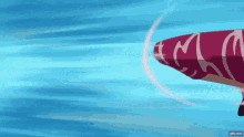 a cartoon drawing of a hot air balloon with the letter m on the side