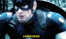 Language Captain America GIF - Language Captain America Chris Evans GIFs