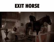 Exit Horse Exit GIF - Exit Horse Exit Horse GIFs