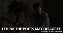 I Think The Poets May Disagree Disagree GIF - I Think The Poets May Disagree Disagree Oppose GIFs