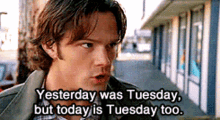 Supernatural Tuesday GIF - Supernatural Tuesday Groundhogday GIFs