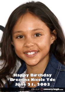 Breana Nicole Yde Happy Birthday GIF - Breana Nicole Yde Happy Birthday Smile GIFs