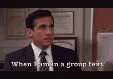 When You Get A Group Text GIF - The Office Michael Scott Steve Carell GIFs