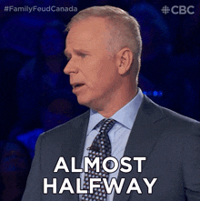 Almost Halfway Gerry Dee GIF - Almost Halfway Gerry Dee Family Feud Canada GIFs
