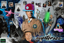 a poster for hulu originals shows a man in a hat