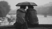 Couple Rain GIF
