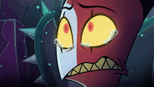 a cartoon character is crying with tears coming out of its eyes