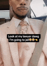 Look At My Lawyer Dawg Pink Suit GIF