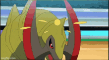 Pokemon Haxorus Confused GIF - Pokemon Haxorus Confused Hit Head GIFs