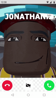 a screenshot of a video call with jonathan on the screen
