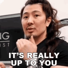 Its Really Up To You Guy Tang GIF - Its Really Up To You Guy Tang Its Your Choice GIFs