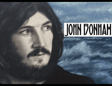 a painting of a man with a beard and the name john donham on the bottom