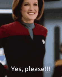 Kathryn Janeway Yes Please GIF - Kathryn Janeway Yes Please Kate Mulgrew GIFs