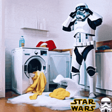 Stormtrooper Laundry GIF - Stormtrooper Laundry Washing Clothes GIFs