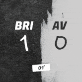 a black and white poster that says bri av 01 '