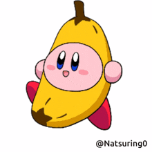 Kirby Banana GIF