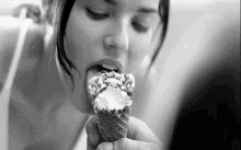 Ice Cream Cone Girl GIF - Ice Cream Cone Girl Eating GIFs
