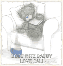 tatty teddy napping daddy bear