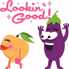 lookin good eggplant life joypixels eggplant shocked