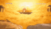 an advertisement for superbook shows a castle in the sky