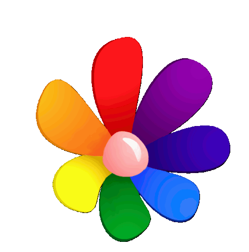 Flower Rainbow Flower Sticker - Flower Rainbow Flower Sverigedemokraterna Stickers