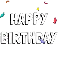 a penguin is holding a birthday cake with candles and the word pengu on the bottom right