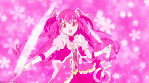 Pink Anime Girl  Free animated GIF  PicMix