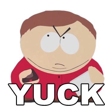 Yuck Eric Cartman Sticker - Yuck Eric Cartman South Park Stickers