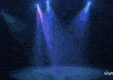 a purple and blue lightning bolt with the word viva in the bottom right