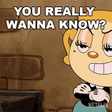 You Really Wanna Know Ms Chalice GIF - You Really Wanna Know Ms Chalice The Cuphead Show GIFs