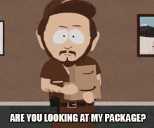 Are You Looking At My Package? GIF - Southpark Amazon Ups GIFs