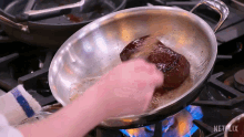 Cooking Up The Meat Pressure Cooker GIF - Cooking Up The Meat Pressure Cooker Searing The Meat GIFs