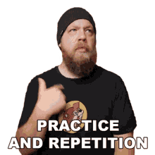 practice and repetition ryan fluff bruce riffs beards and gear exercise training