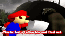 Smg4 Mario GIF - Smg4 Mario Lets Follow Him And Find Out GIFs