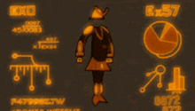 a cartoon drawing of a woman with a crown on her head surrounded by mathematical symbols