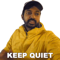 Keep Quiet Faishal Khan Sticker - Keep Quiet Faishal Khan Silence Stickers