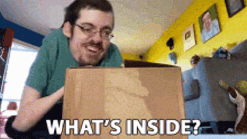 Apa Di Dalam Itu Box GIF - Apa Di Dalam Itu Box Package GIFs