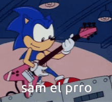 Sam El Prro Sonic GIF - Sam El Prro Sonic Guitar GIFs
