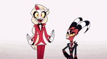 a couple of cartoon characters standing next to each other with the words animation takes a long