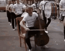 How To Play Cello In A Marching Band GIF