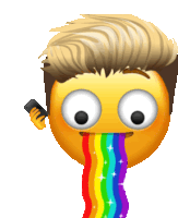 Emoji Phone Sticker - Emoji Phone Rainbow Stickers