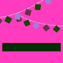 a pink background with a green border and arabic writing