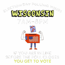 wisconsin wi election day polling hours 7am8pm vote