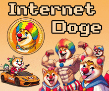 Clown Dog Internet Doge GIF - Clown Dog Internet Doge Idoge GIFs