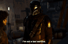 The Mandalorian Im Not A Taxi Service GIF - The Mandalorian Im Not A Taxi Service Not A Taxi Service GIFs