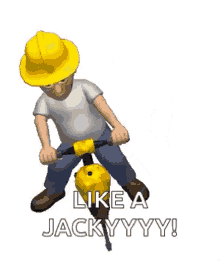 Jackhammer Construction Worker GIF