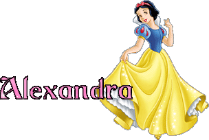 Alexandra Alexandra Name Sticker - Alexandra Alexandra Name Snow White Stickers